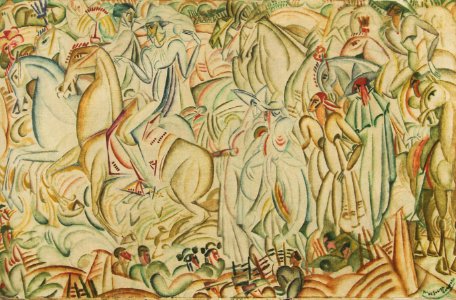 Amadeo Avant la Corrida 1912 oil on canvas 60x92cm