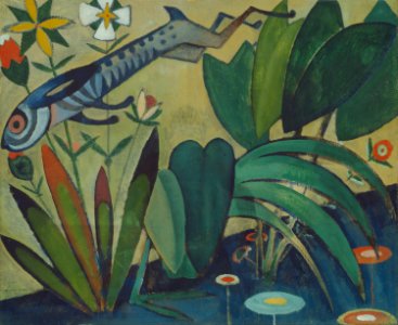 Amadeo de Souza Cardoso - The Leap of the Rabbit - Google Art Project
