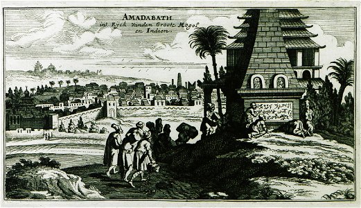 Amadabath int ryck vanden Grooten Mogol en Indien - Peeters Jacob - 1690