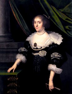Amalia van Solms door Michiel Jansz van Mierevelt