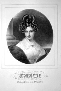 Amalie Prinzessin von Schweden Litho