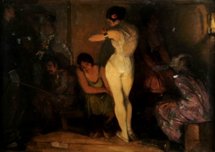 Amandus Faure Hinter der Manege 1918