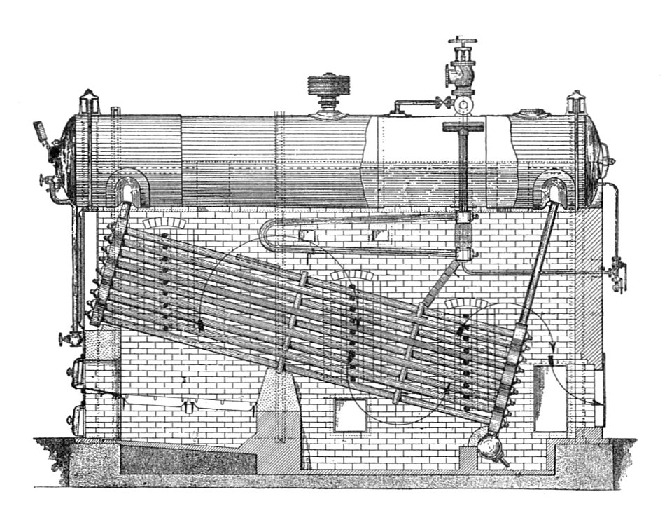 Babcock & Wilcox superheater (Rankin Kennedy, Modern Engines, Vol IV)