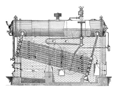 Babcock & Wilcox superheater (Rankin Kennedy, Modern Engines, Vol IV)