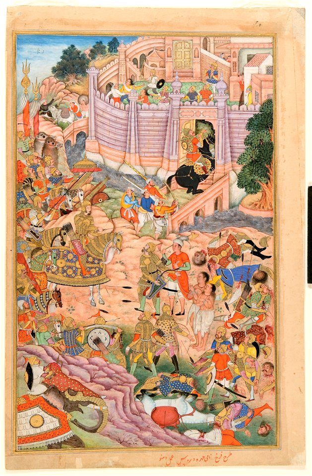Babur's troops take the fortress at Kabul (6124530933)