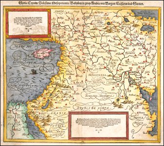 Babylonia, zwey Arabia mit Bergen, Wassern und Stetten