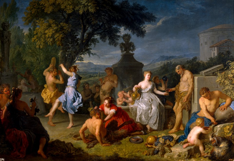 Bacanal, por Michel-Ange Houasse
