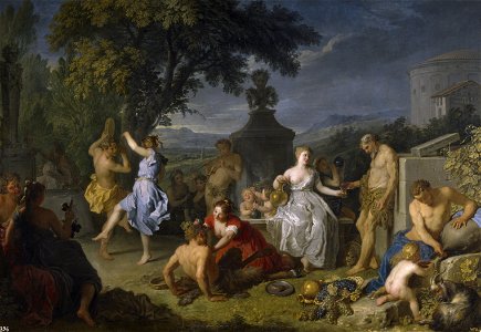 Bacanal, por Michel-Ange Houasse