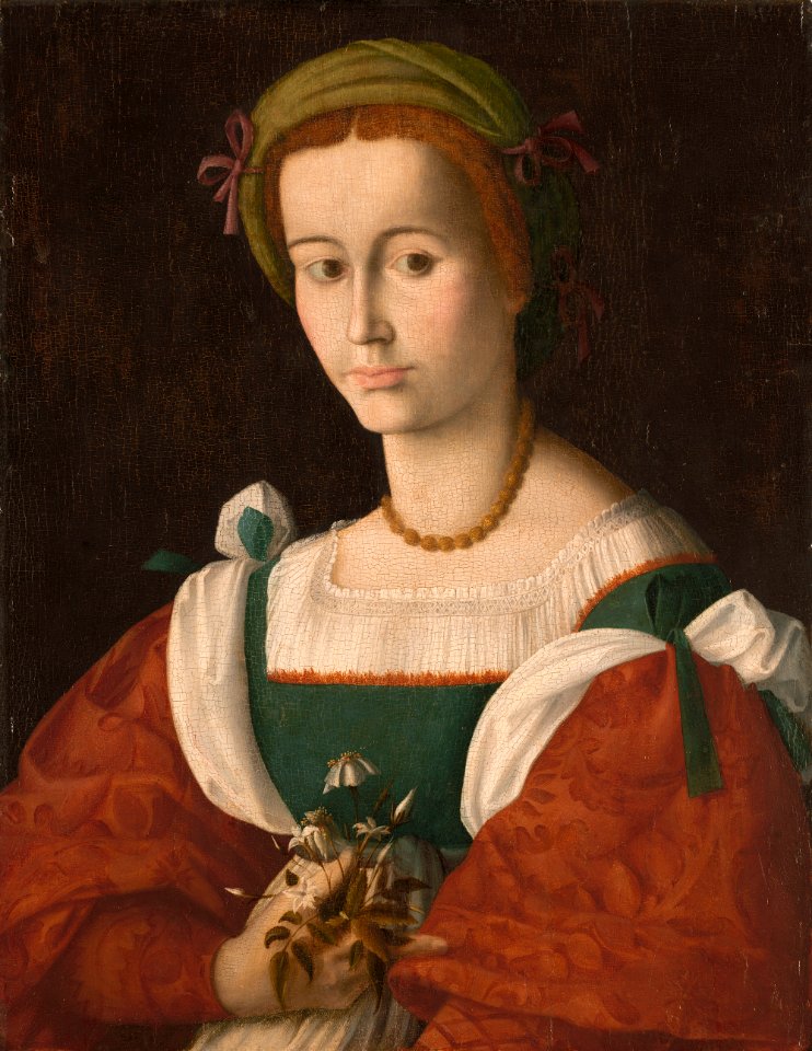 Bacchiacca - A Lady with a Nosegay - P15e13 - Isabella Stewart Gardner Museum