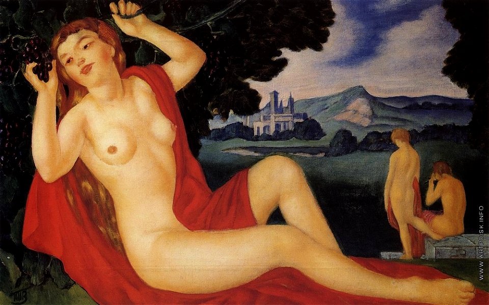 Bacchante by Petrov-Vodkin (1912)