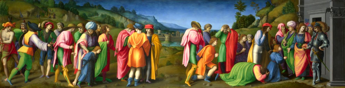 Bacchiacca, Francesco — Giuseppe perdona i fratelli — c. 1515