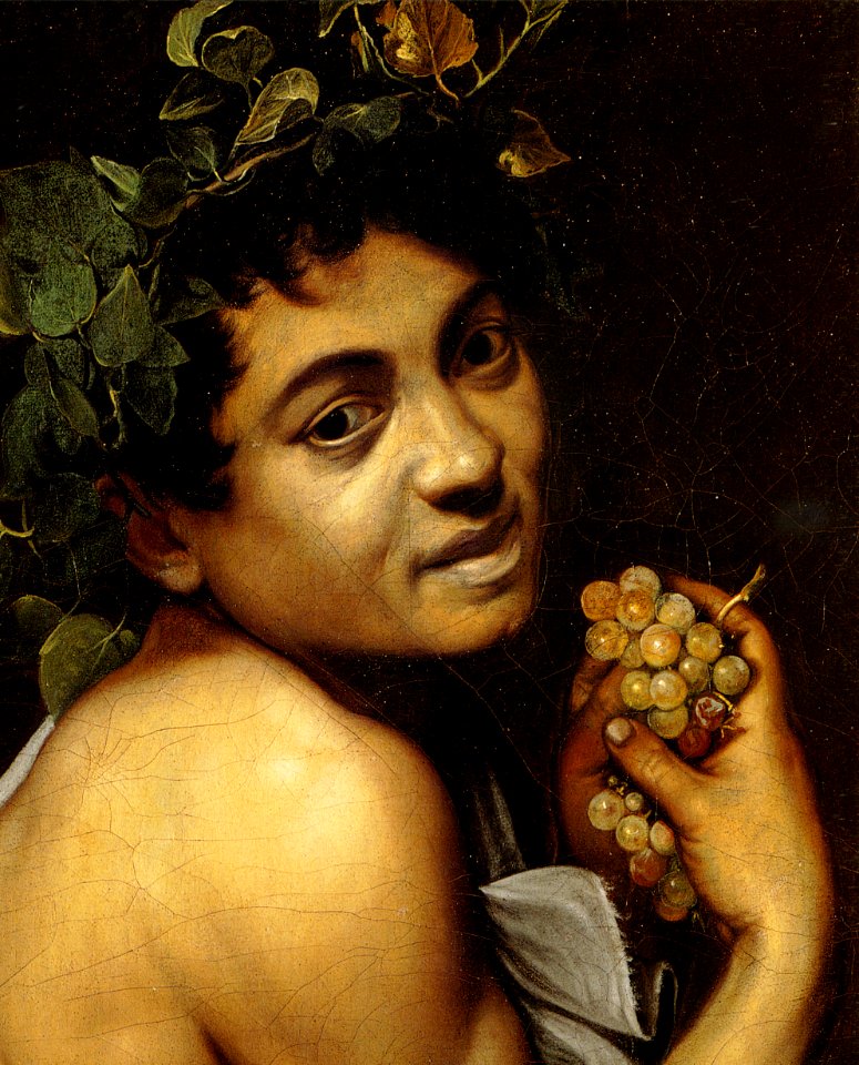 Bacchino malato (particolare)