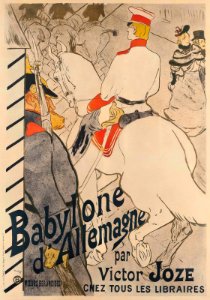 Babylone d'Allemagne, by Henri De Toulouse-Lautrec. Free illustration for personal and commercial use.
