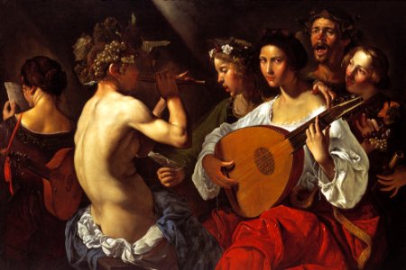 Bacchic Concert - Paolini (1625). Free illustration for personal and commercial use.