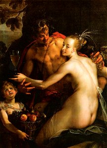 Bacchus, Ceres und Amor 1600
