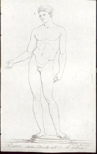Bacco, Statua Etrusca nell' J. e R. Galleria, objectnr A 59374