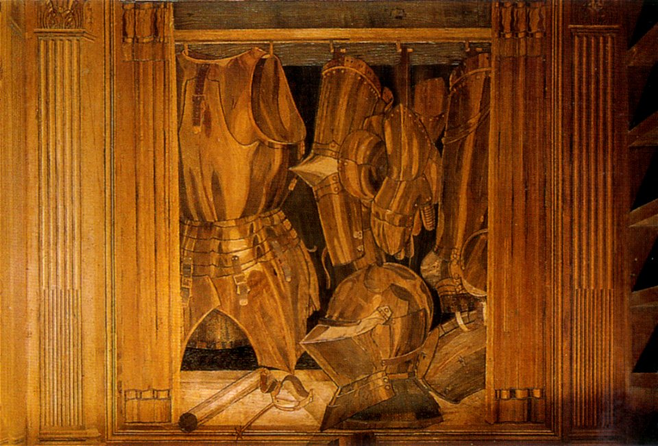 Baccio portelli, le armi del duca, dallo studiolo di federico da montefeltro