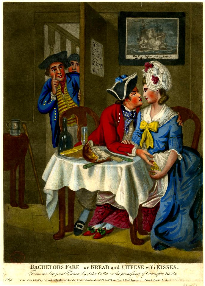 Bachelor's Fare - or Bread and Cheese with Kisses (BM 1935,0522.1.9)