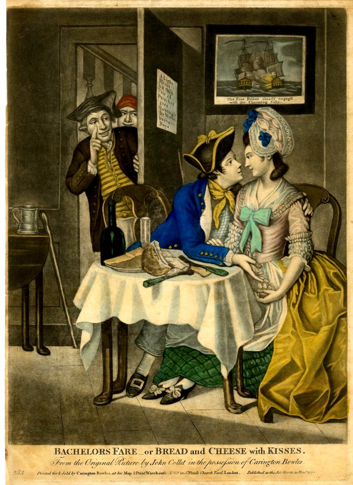 Bachelor's Fare - or Bread and Cheese with Kisses (BM 2010,7081.819)