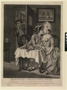 Bachelors Fare - or Bread and Cheese with kisses (caricature) RMG PW4046