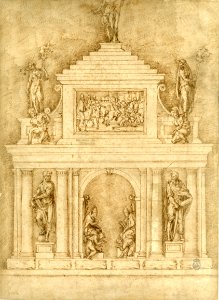Baccio Bandinelli - Proyecto para las sepulturas de León X y Clemente VII. - Google Art Project