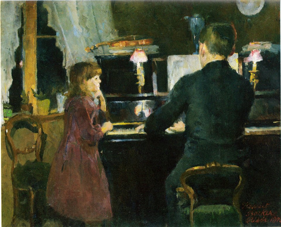 Harriet Backer-Storebror spiller