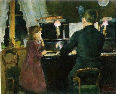 Harriet Backer-Storebror spiller