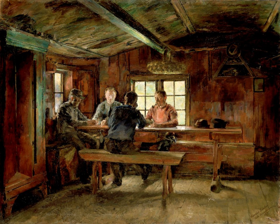 Harriet Backer - Card Players - NG.M.00489 - National Museum of Art, Architecture and Design
