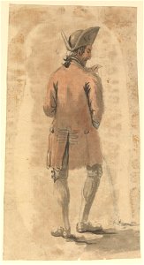 Back view of a man urinating (Bray album) RMG PT1986