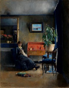 Harriet Backer - Blue Interior - NG.M.02582 - National Museum of Art, Architecture and Design