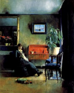 Harriet Backer Blatt interior 1883