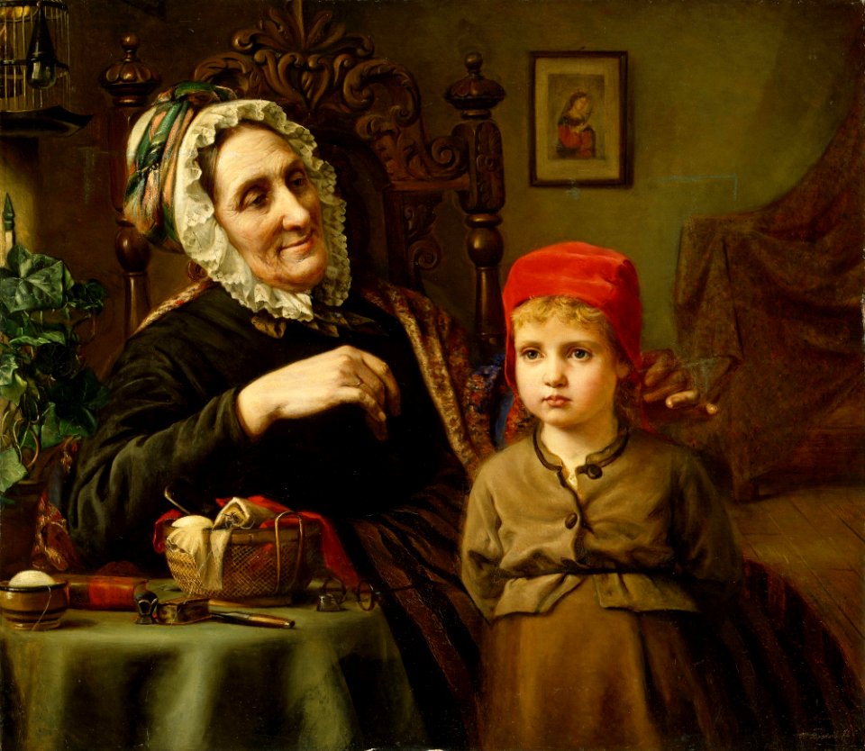 Harriet Backer - Little Red Riding Hood - NG.M.01939 - National Museum of Art, Architecture and Design