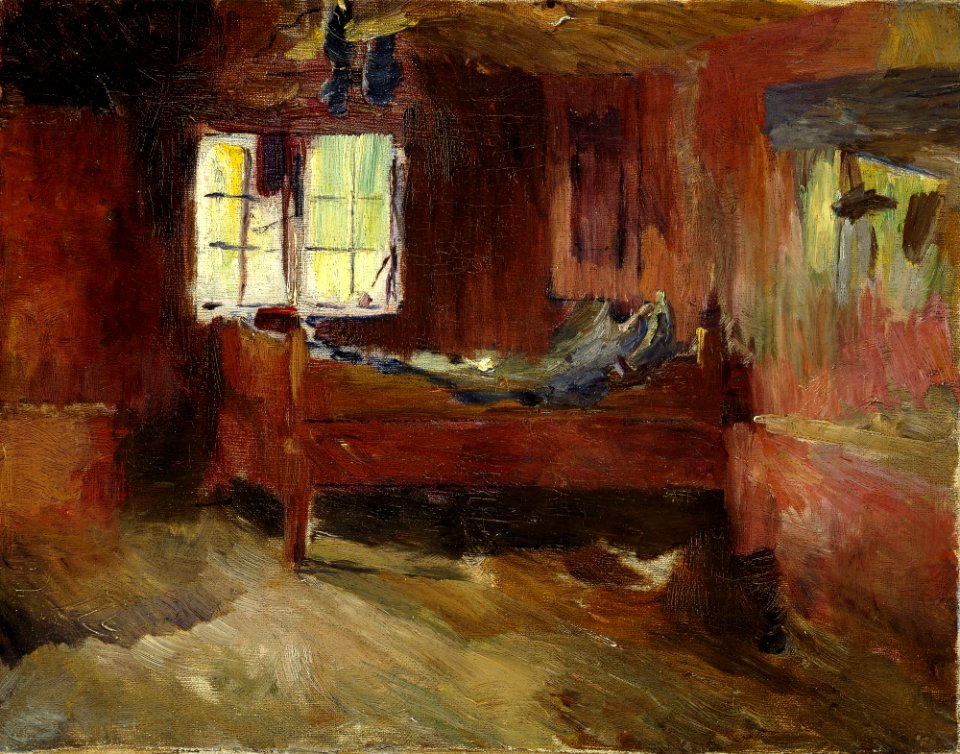 Harriet Backer - Farm Interior, Strålsjøhaugen - NG.M.02399 - National Museum of Art, Architecture and Design