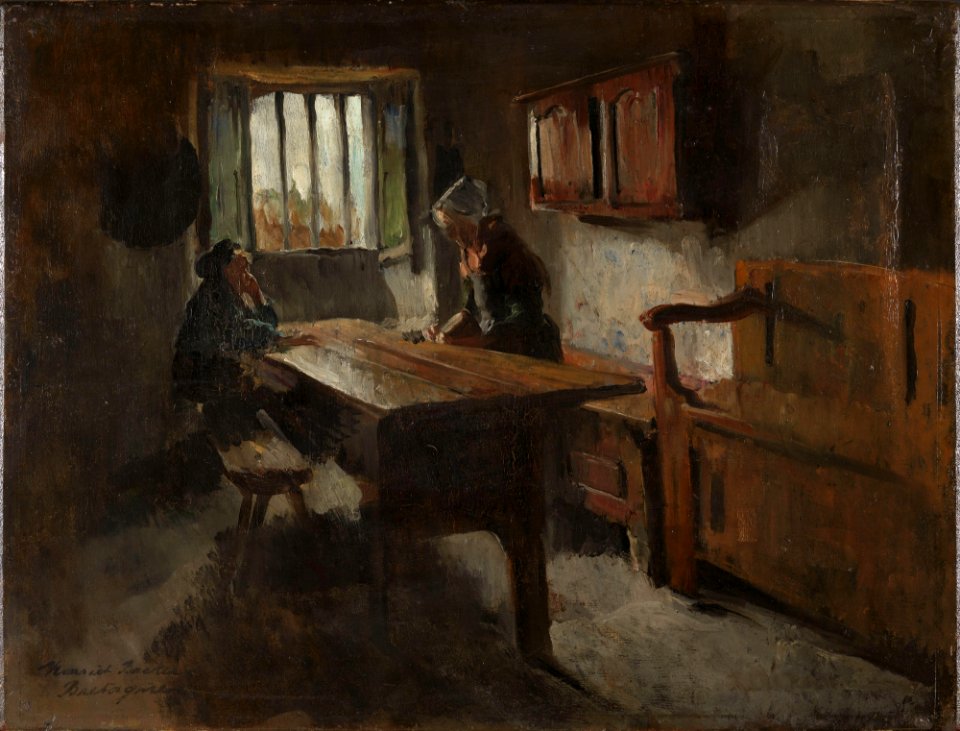 Harriet Backer - Farm Interior from Rochefort-en-terre, Brittany - NG.M.03328 - National Museum of Art, Architecture and Design