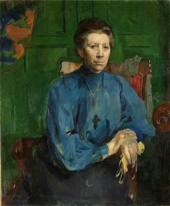 Harriet Backer - Mrs. Vedastine Aubert, b. Moe - NG.M.03107 - National Museum of Art, Architecture and Design