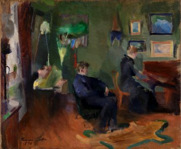 Harriet Backer - Music, Interior form Kristiania - NG.M.01049 - National Museum of Art, Architecture and Design