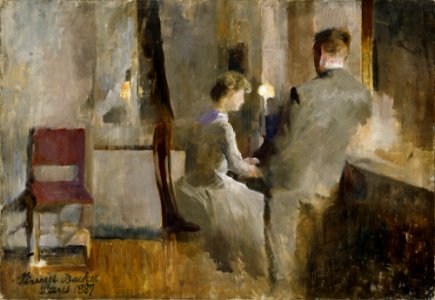 Harriet Backer - Music, Interior from Paris - NG.M.01579 - National Museum of Art, Architecture and Design