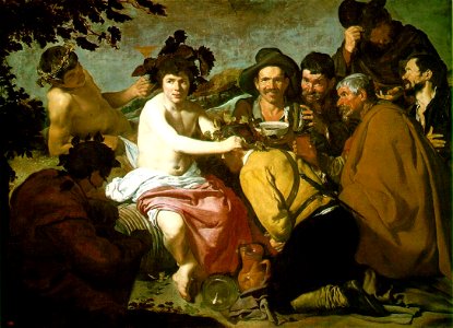 Baco coronando a sus compañeros, by Diego Velázquez