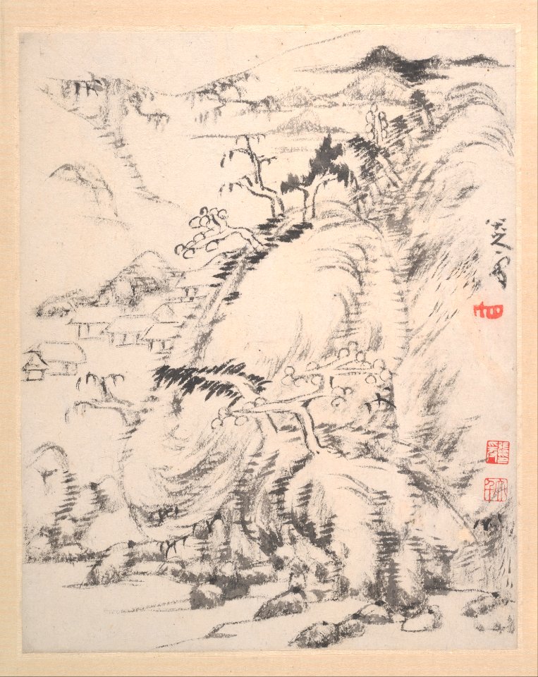 Bada Shanren (Zhu Da) - Landscape album - 1989.363.138a–l - Metropolitan Museum of Art