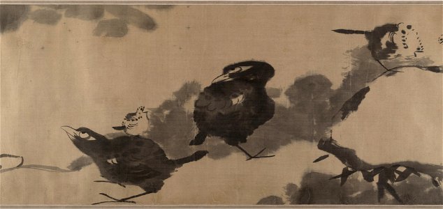 Bada Shanren (Zhu Da) - Birds in a lotus pond - 1989.363.135 - Metropolitan Museum of Art
