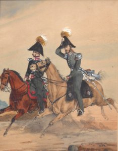 Baden Eckert Aide de Camp du Grand Duc Officier de l'etat major