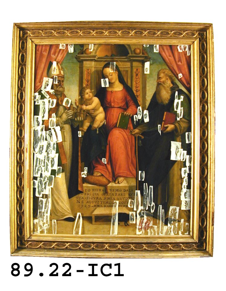 Bagnacavallo (Bartolomeo Ramenghi) - The Virgin Enthroned with Saint Amadio and Saint Anthony - 89.22 - Detroit Institute of Arts