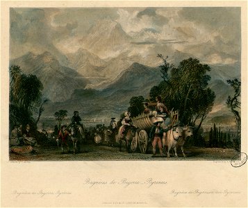 Bagnères de Bigorre - Pyrenees = Bagnères de Bigorre - Pyrénées = Bagnères de Bigorre, in den Pyreneen - Fonds Ancely - B315556101 A ALLOM 2 015