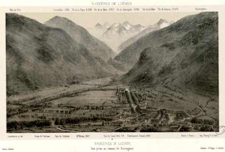 Bagnères de Luchon - Vue prise au-dessus de Barcugnas - Fonds Ancely - B315556101 A PETIT 1 006