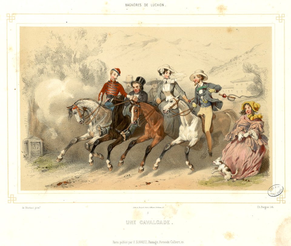 Bagnères de Luchon - Une cavalcade - Fonds Ancely - B315556101 A MONTAUT 007