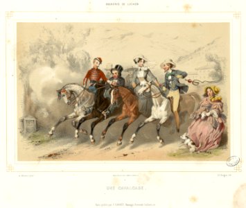 Bagnères de Luchon - Une cavalcade - Fonds Ancely - B315556101 A MONTAUT 007