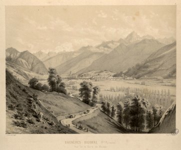 Bagnères-Bigorre (Hautes Pyrénées) - Vue de la Serra de Pouzac - Fonds Ancely - B315556101 A PARIS 1 031