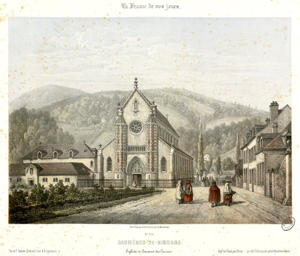 Bagnères-de-Bigorre - Eglise et couvent des Carmes - Fonds Ancely - B315556101 A MERCEREAU 7 007