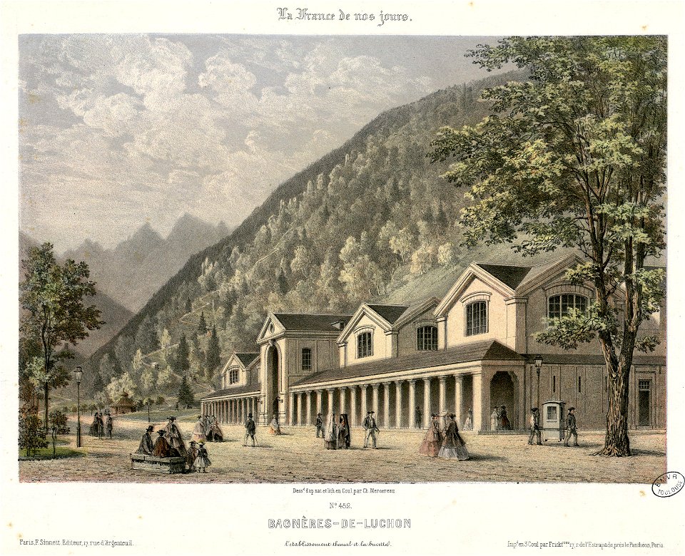 Bagnères-de-Luchon, l'établissement thermal et la buvette - Fonds Ancely - B315556101 A MERCEREAU 1 011