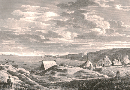 Bahía Francesa - Malvinas, según Pellien